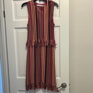 Marie Oliver fringed Pink Tiered